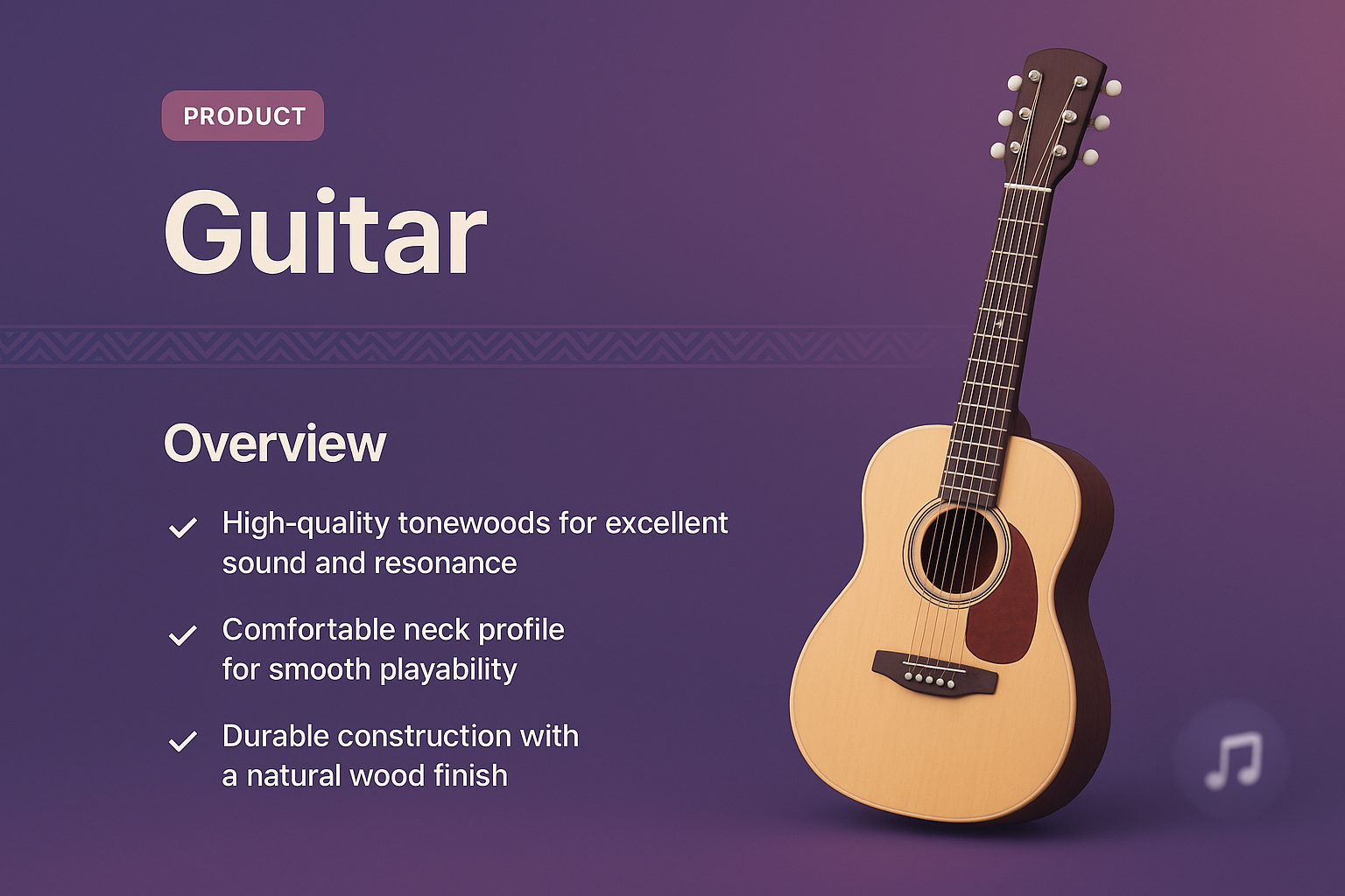High-Quality Guitar Overview and Features
