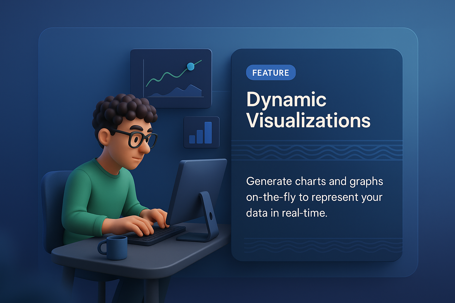 Dynamic 3D Webpage Illustration with Features