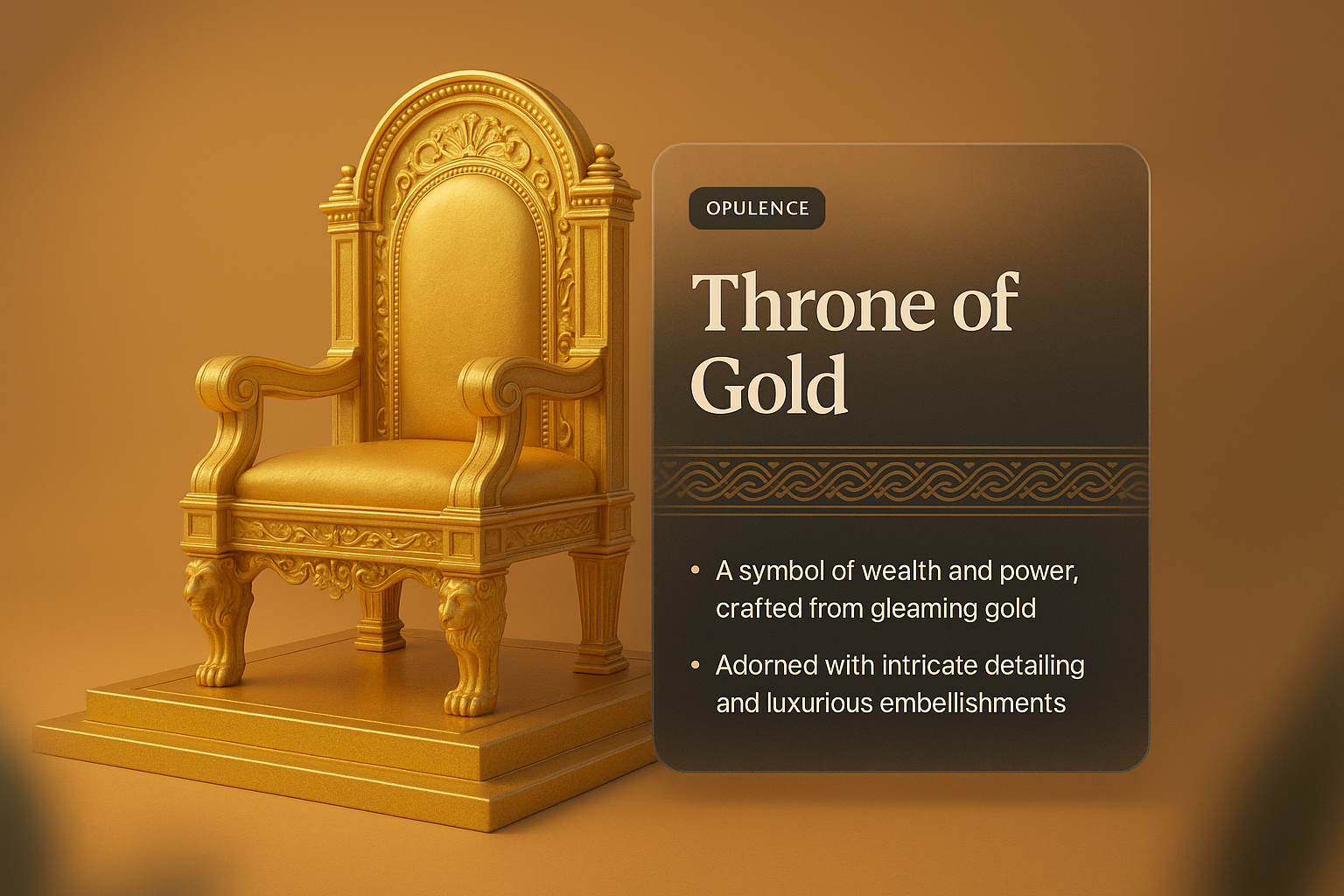 Throne of Gold: A Symbol of Wealth and Power