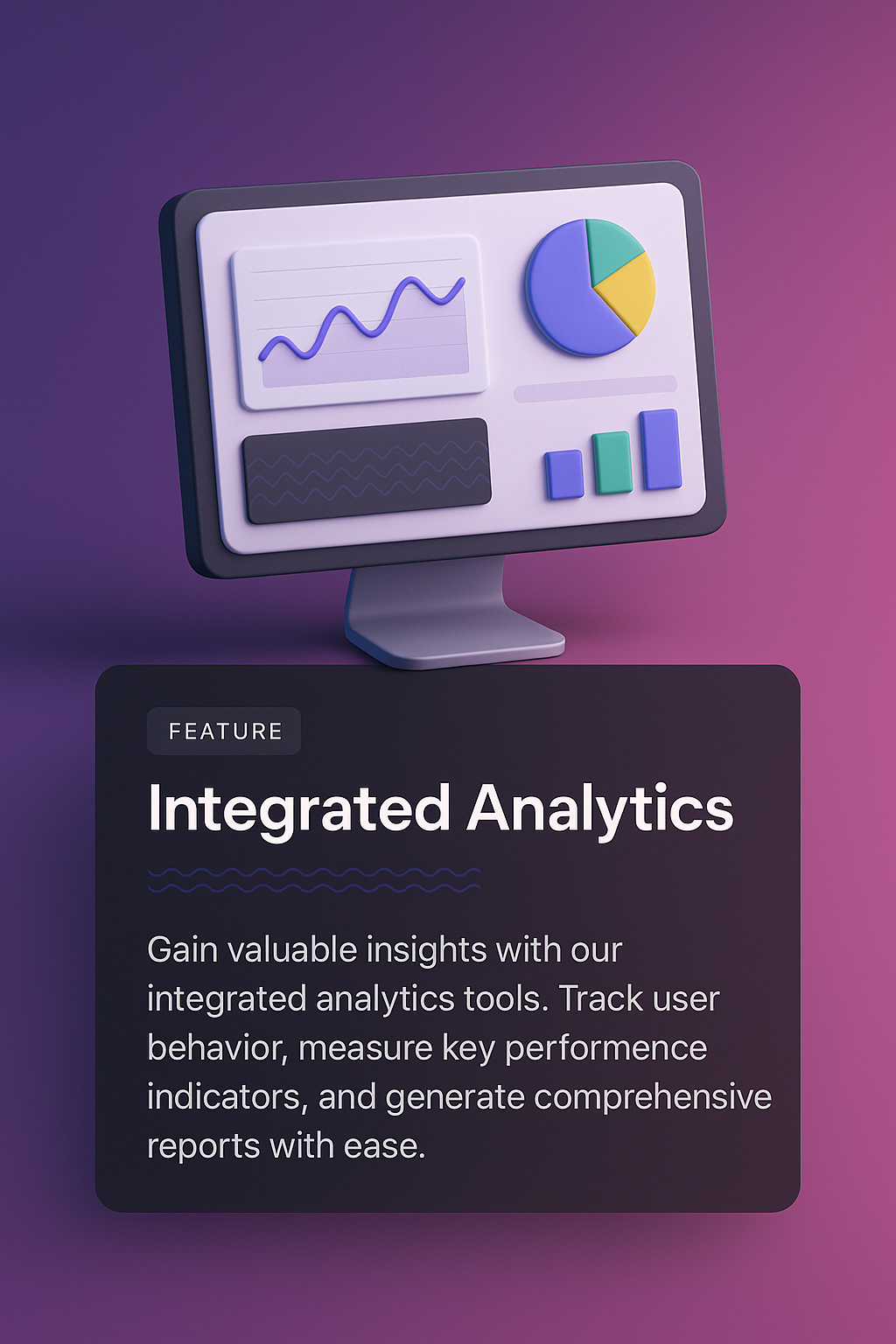 3D Web Page Design Featuring Integrated Analytics Tools