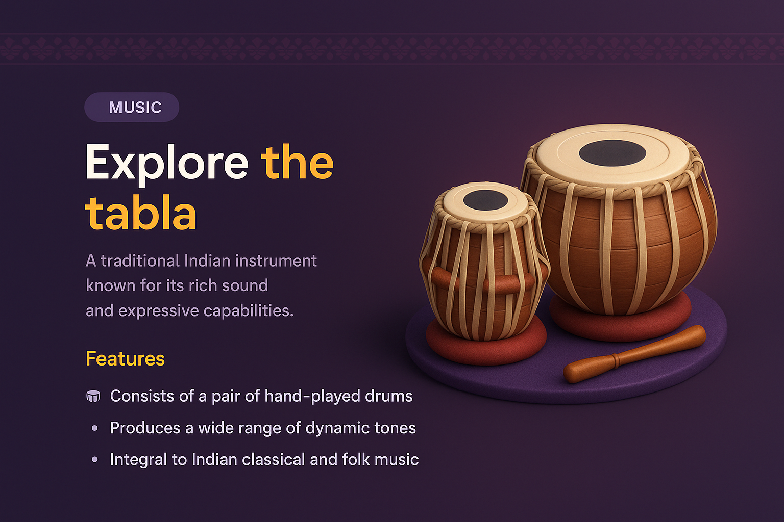 Explore the Tabla: A Unique Indian Instrument Design