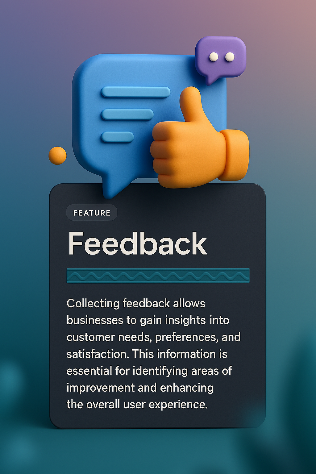 3D Web Page Design Featuring Feedback Section