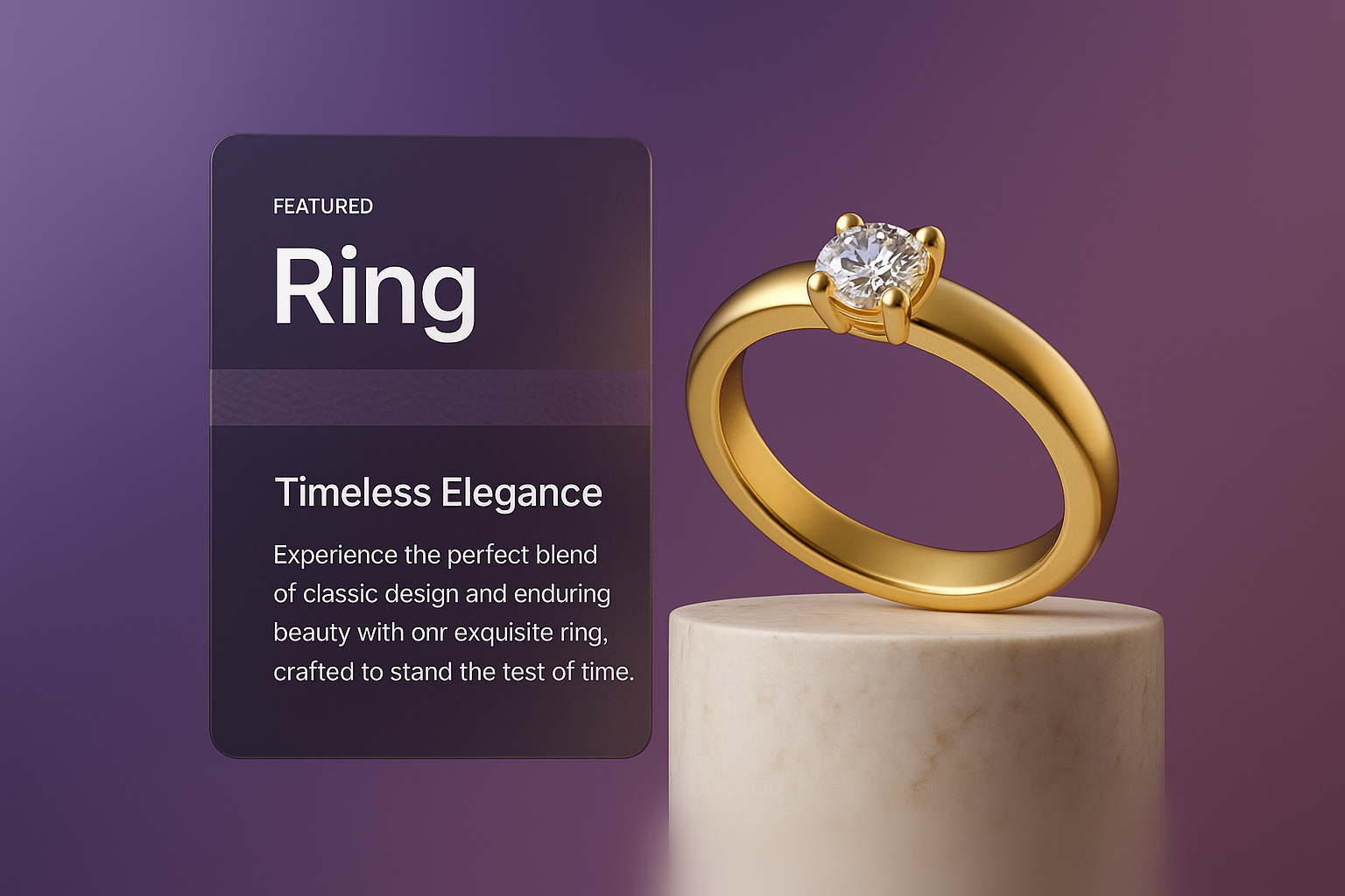 3D Ring Design Featuring Timeless Elegance
