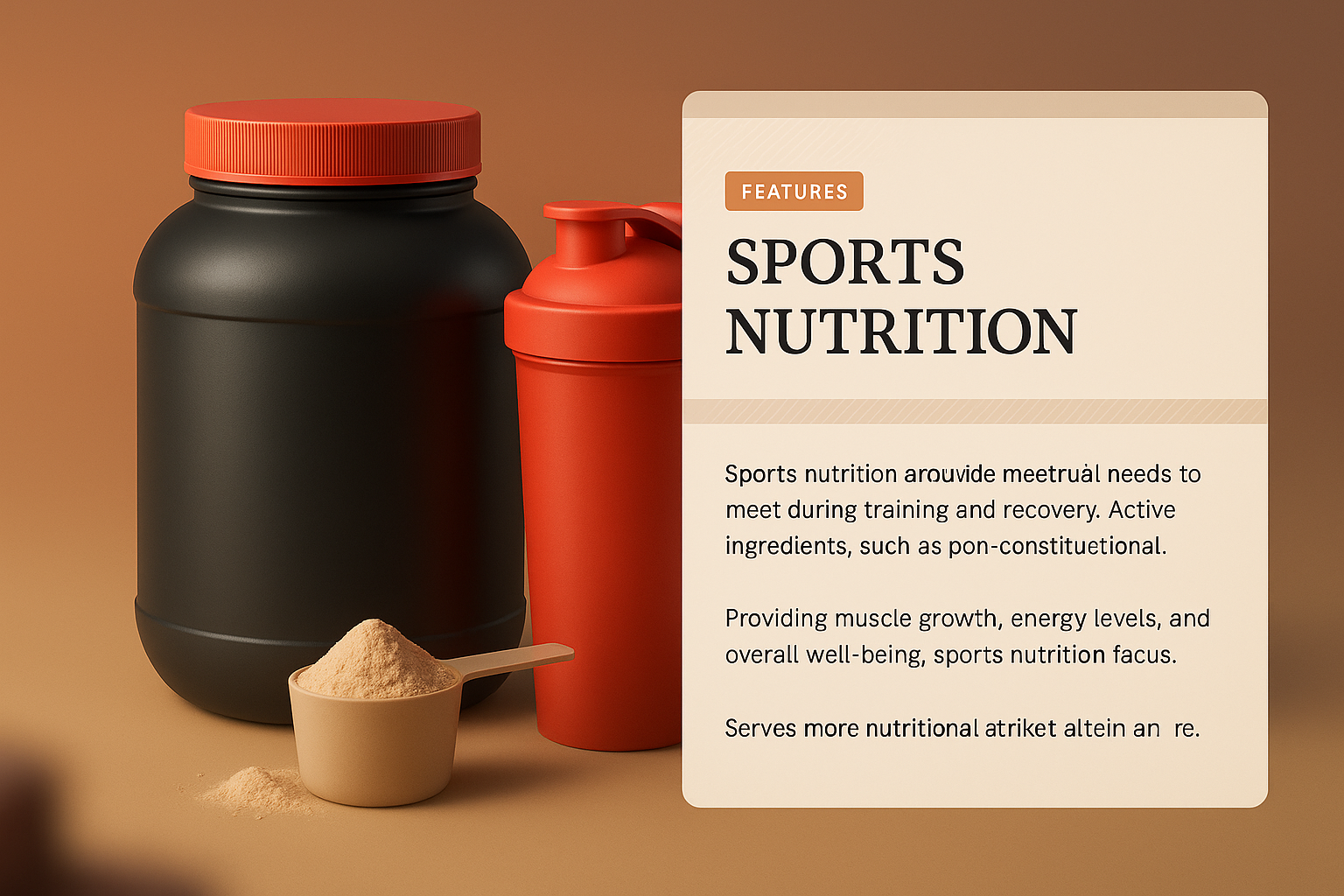 Engaging Sports Nutrition Product Display for Optimal Performance