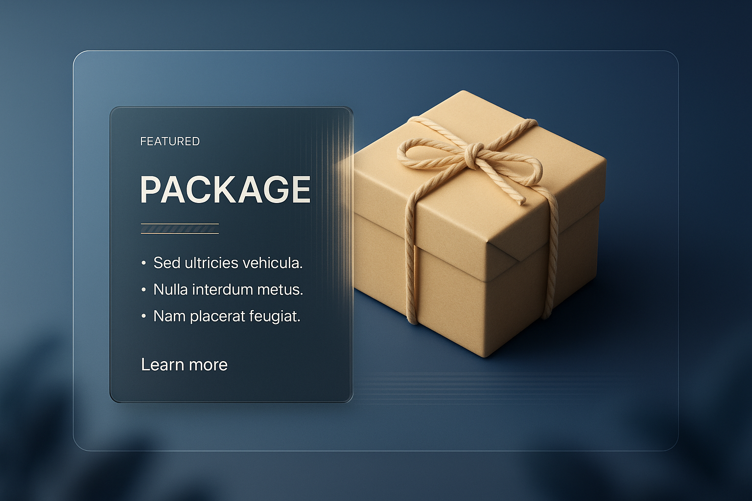 Elegant 3D Package Design with Integrated Elements