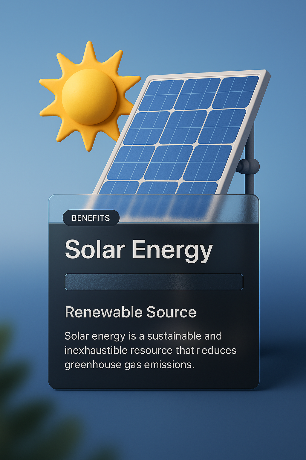 Innovative Solar Panel Design with Benefits and Graphics