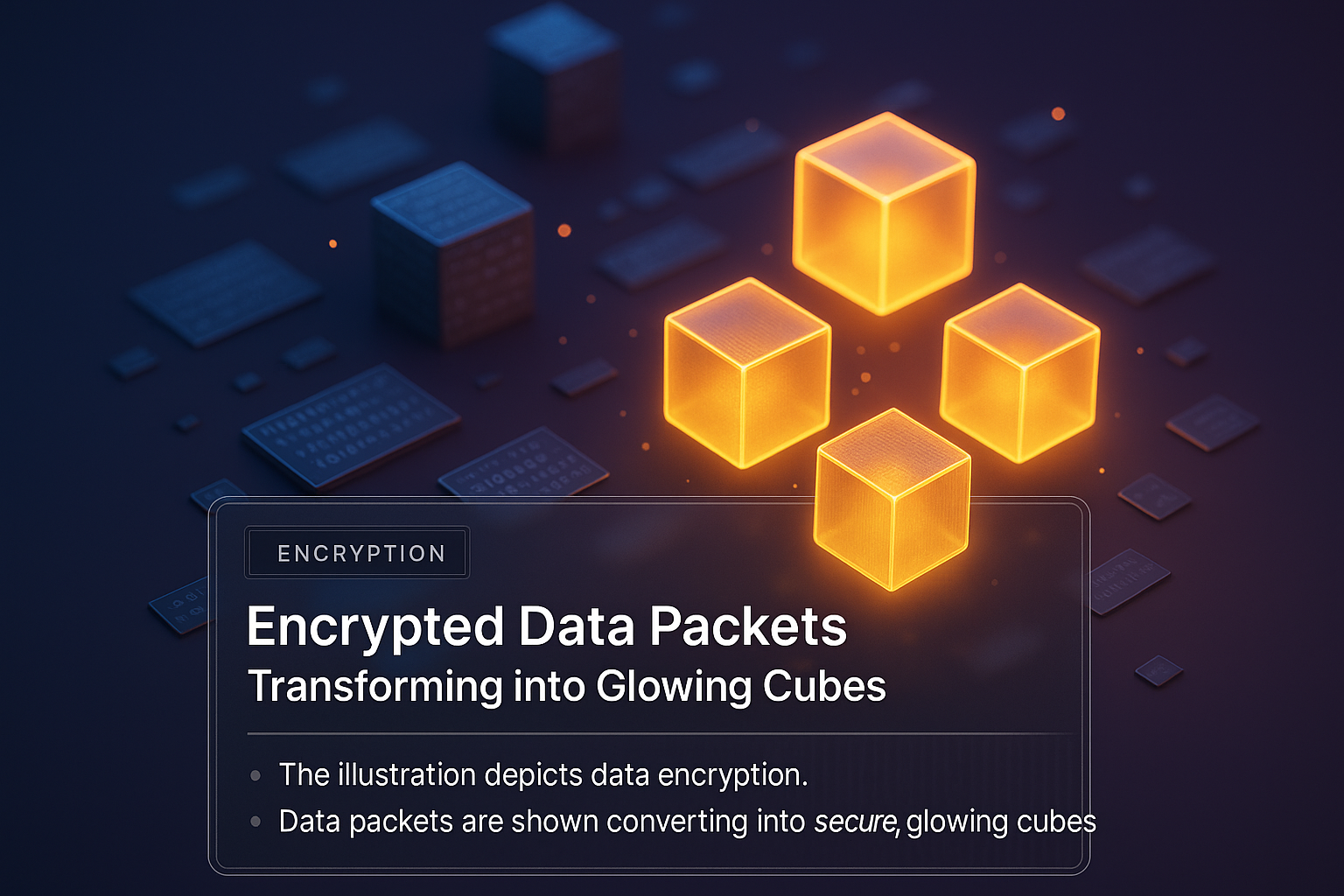 Data Transformation: Encrypted Packets to Glowing Cubes