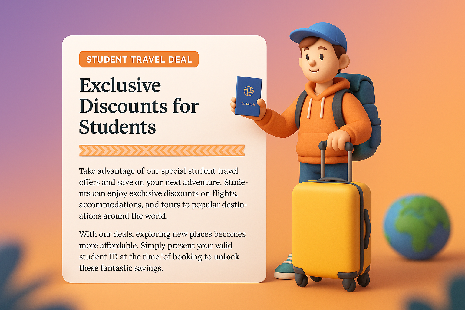 Exclusive Student Travel Deals with Discounts and Offers