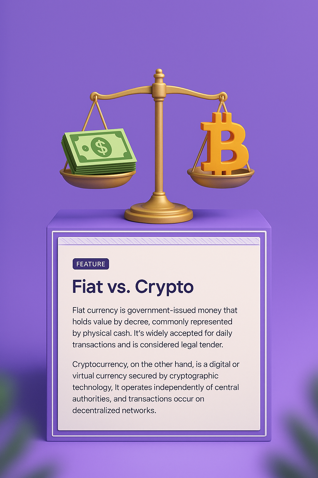 Fiat vs. Crypto: The Balance of Currency