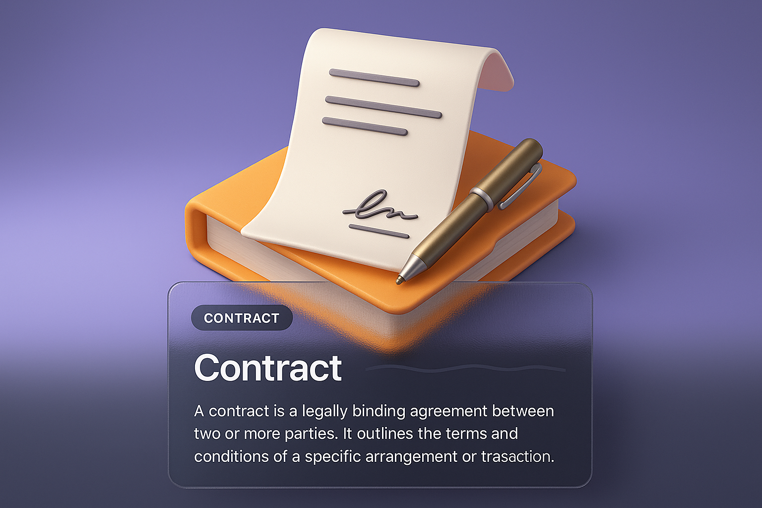 3D Contract Design with Integrated Elements