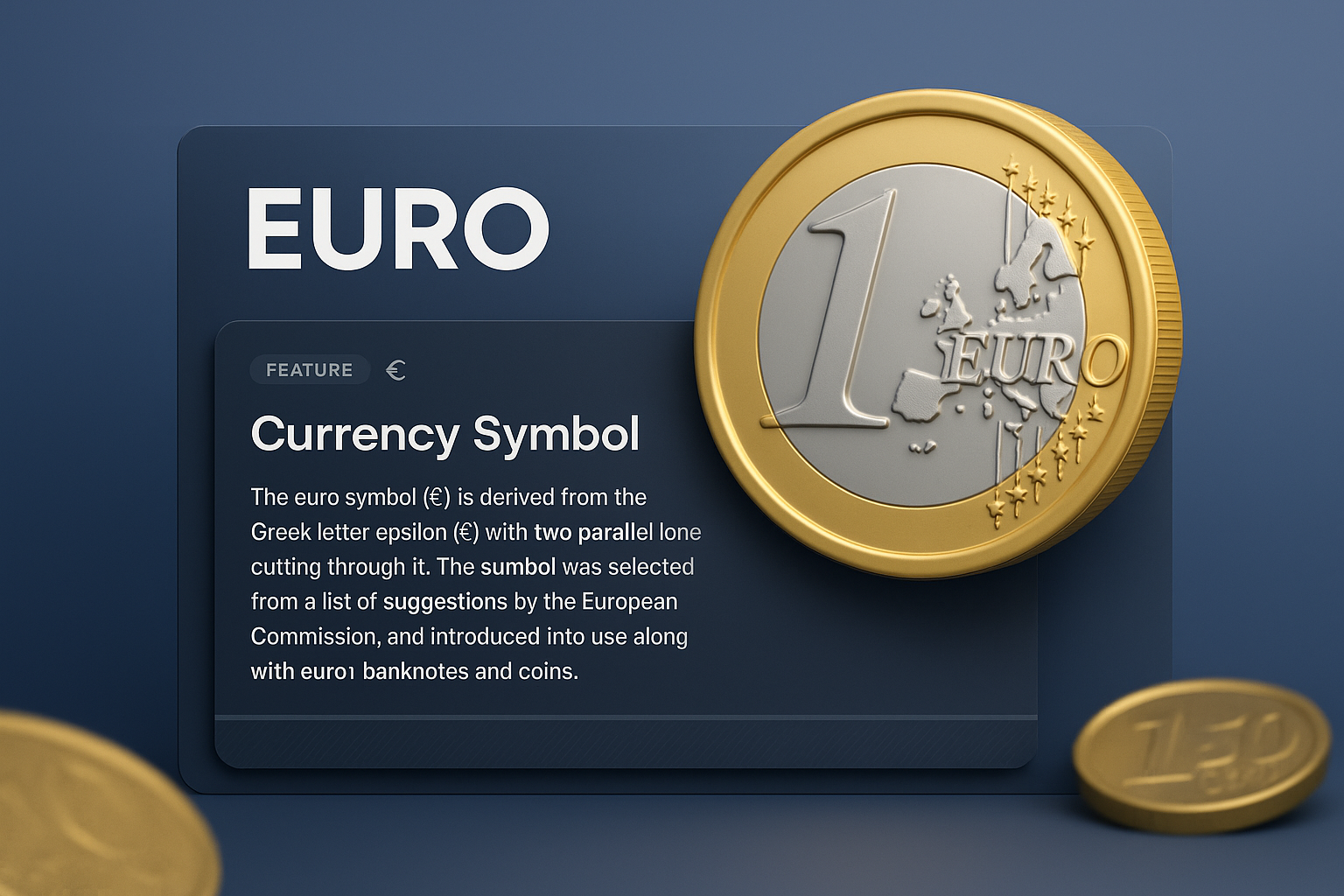 Modern Web Page Design Featuring Euro Currency Symbol
