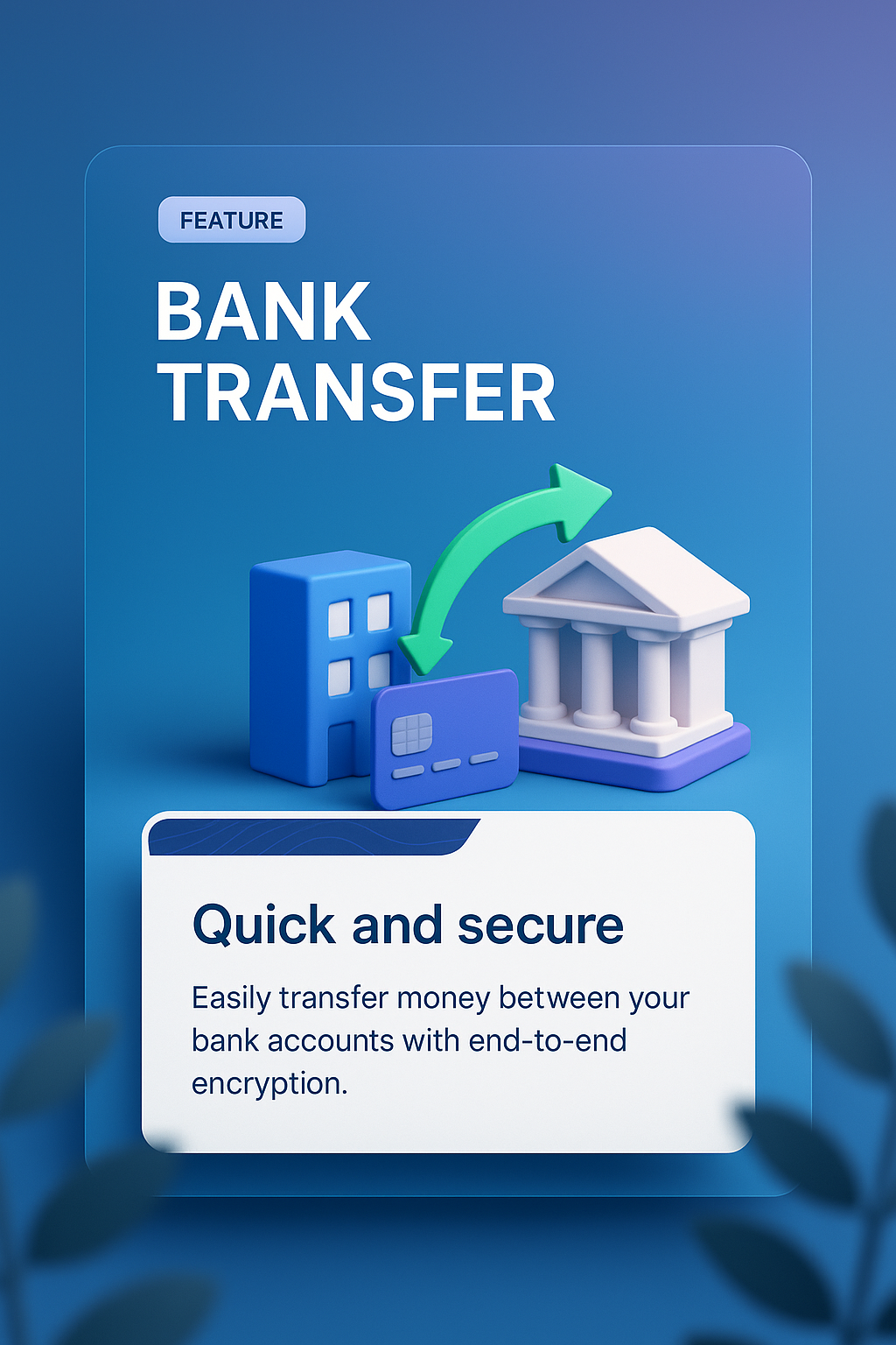 Modern Bank Transfer Web Design Concept