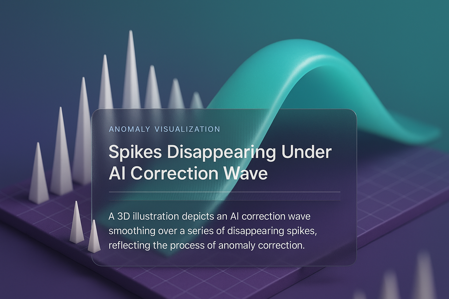 3D Visualization of Anomaly Correction Under AI Influence