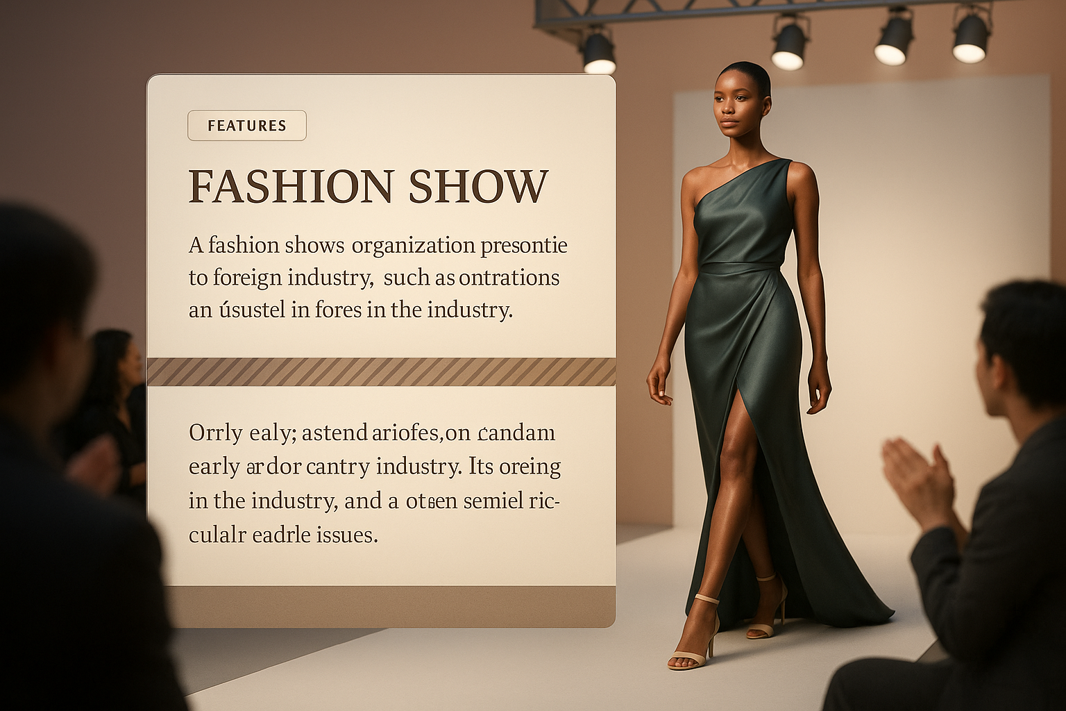 Fashion Show Presentation: Stylish Web Design Elements