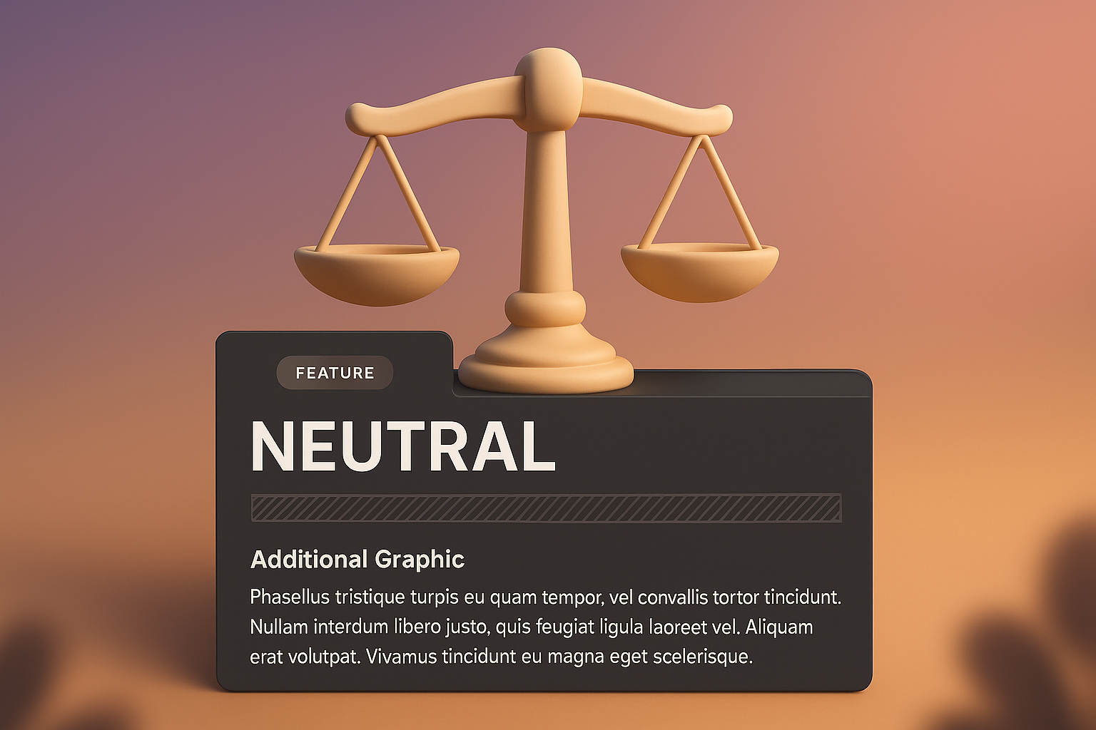 3D Web Design with Neutral Feature Showcase