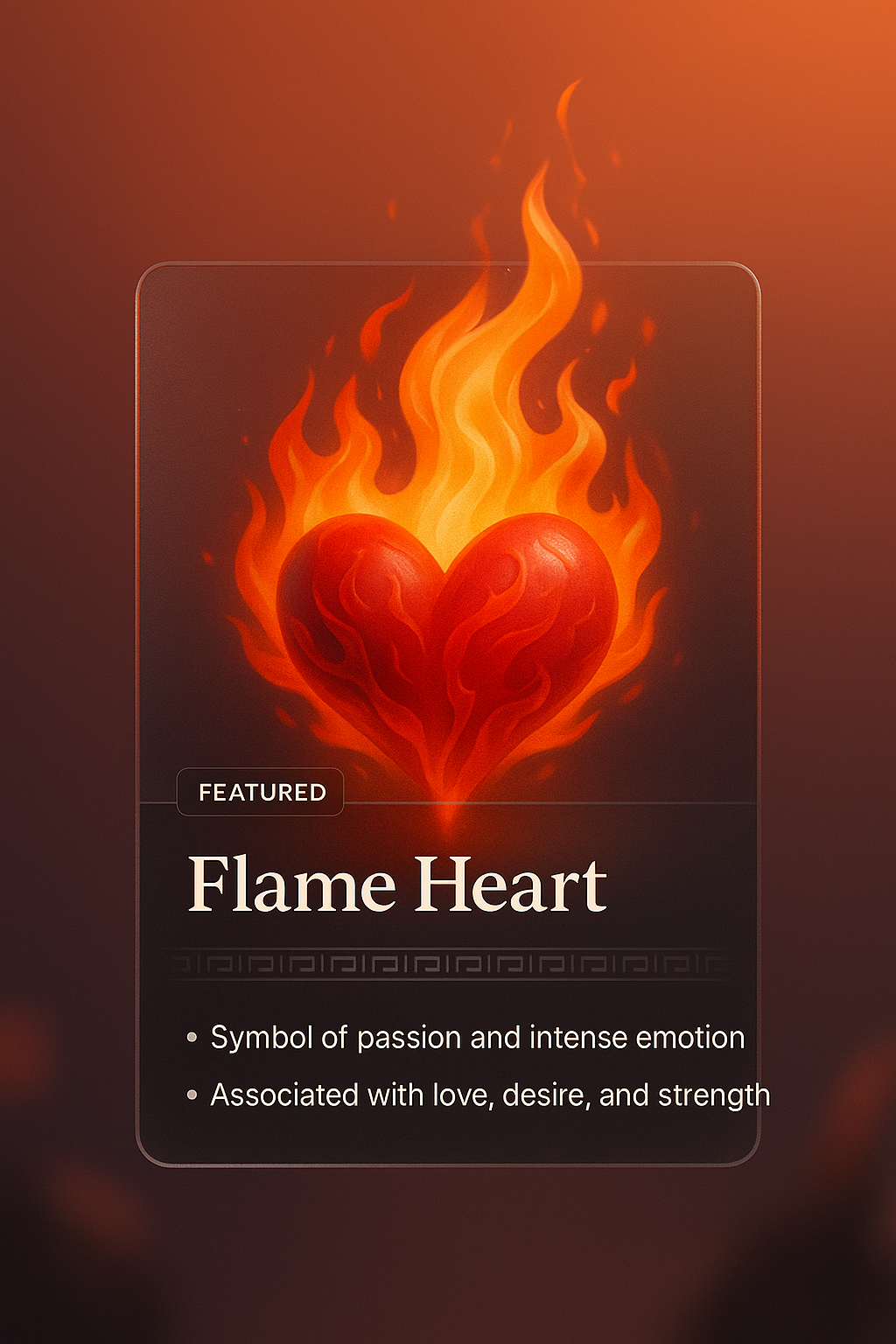 Flame Heart: A Symbol of Passion and Emotion