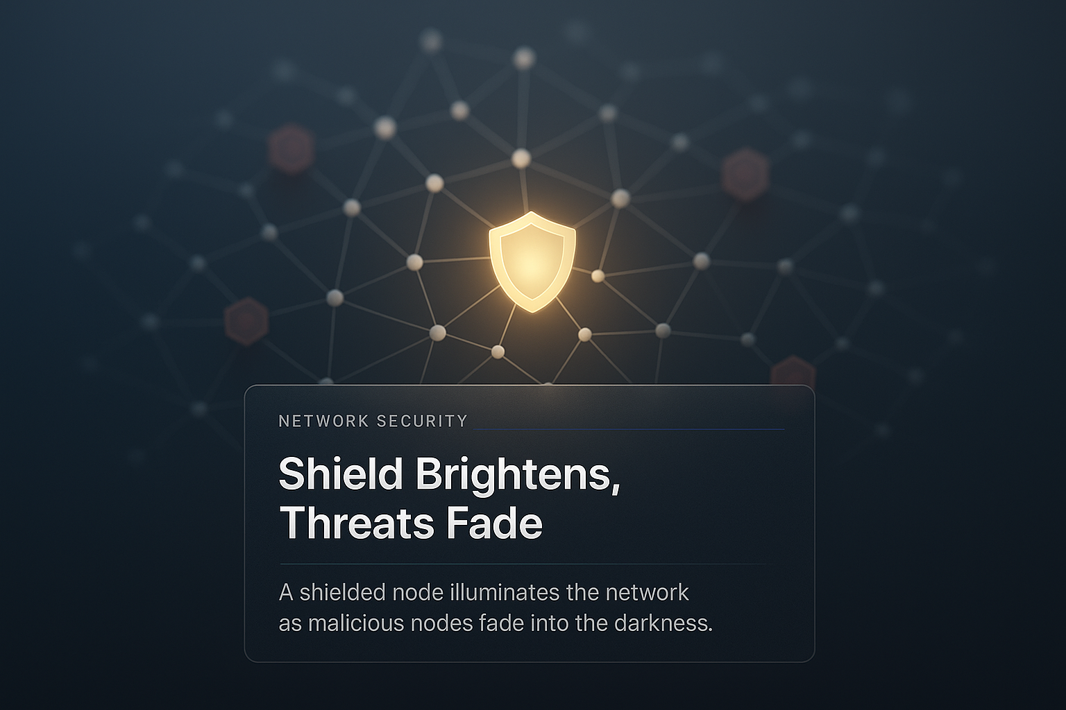 Network Security Visualization: Shielded Node Against Threats