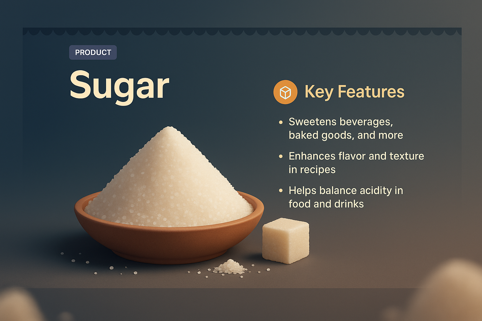 Engaging Sugar Product Landing Page Design