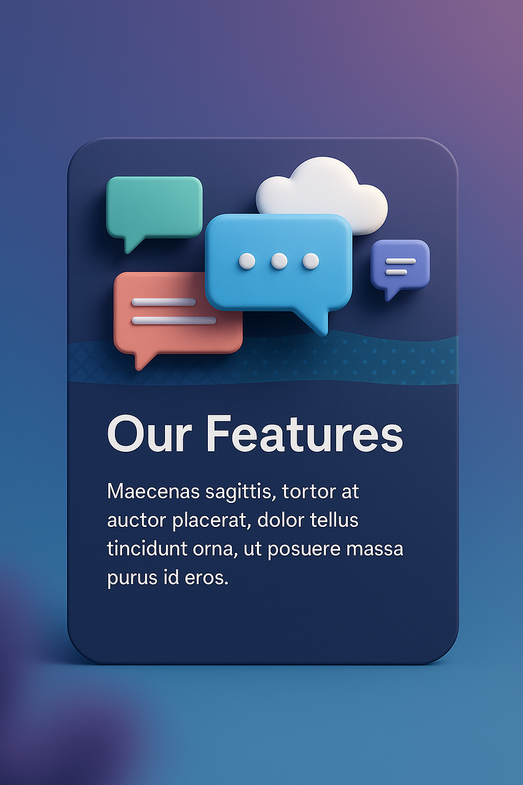 3D Speech Bubbles for Feature Descriptions