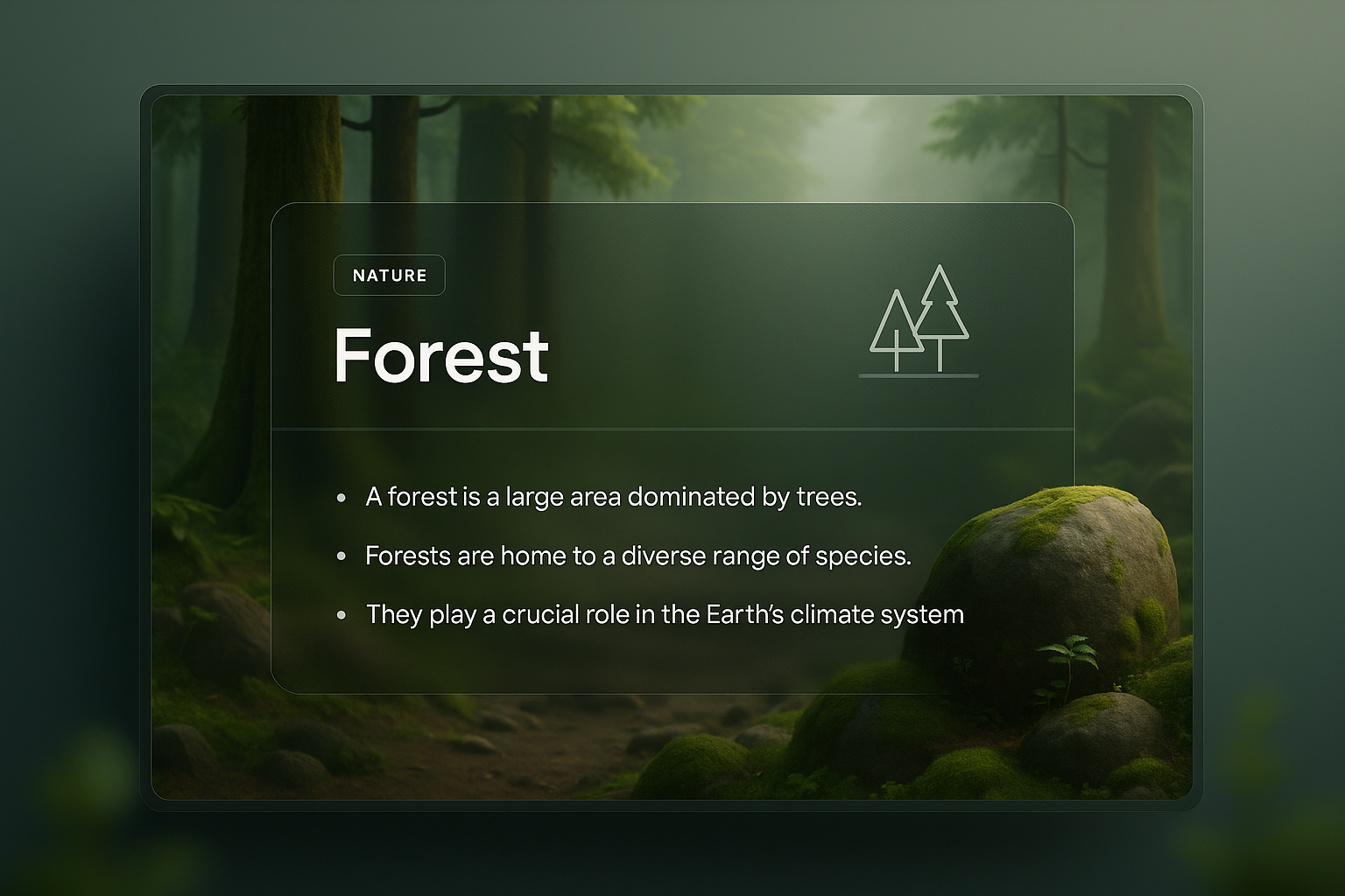 3D Forest Design with Informative Overlay