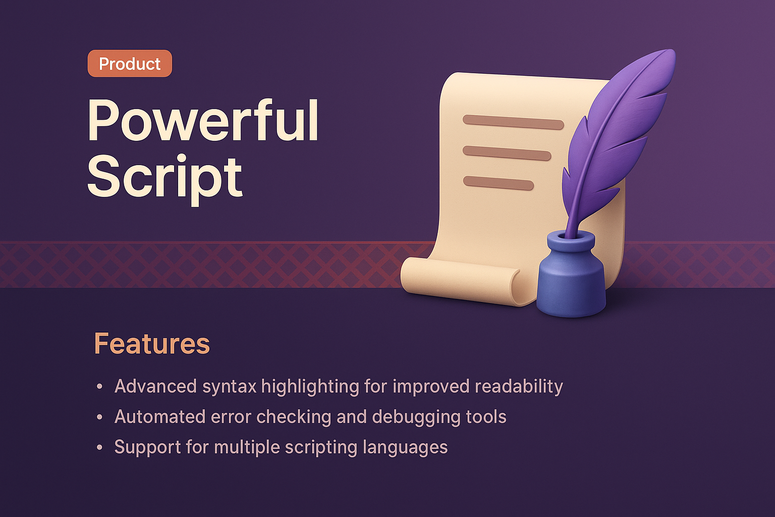 Modern Landing Page for Powerful Script Product