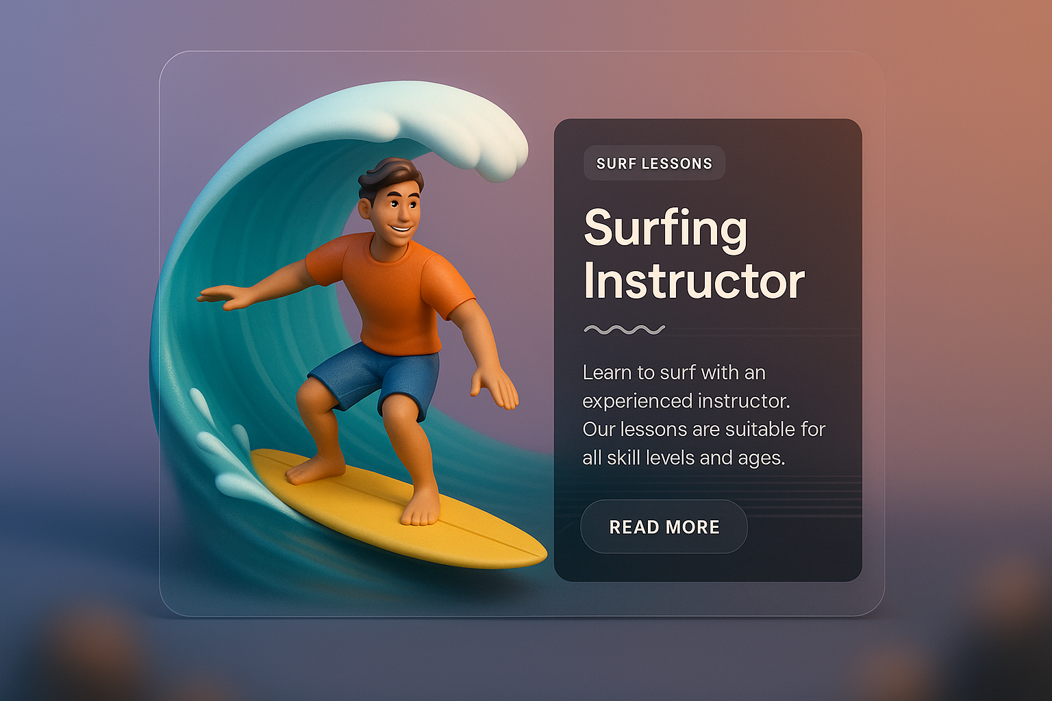 Surfing Instructor Offering Lessons for All Skill Levels