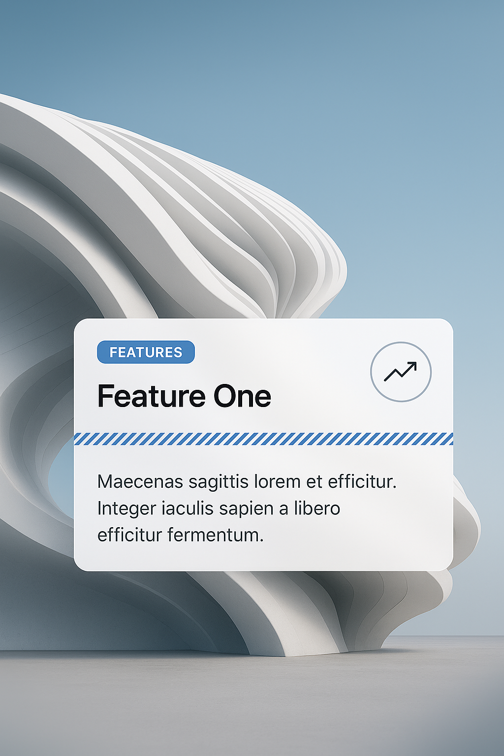 Futuristic 3D Architecture with Integrated Design Elements