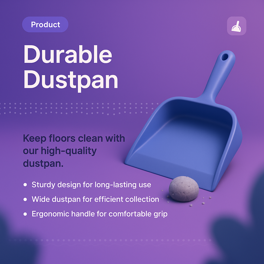 Stylish and Durable Dustpan for Efficient Cleaning