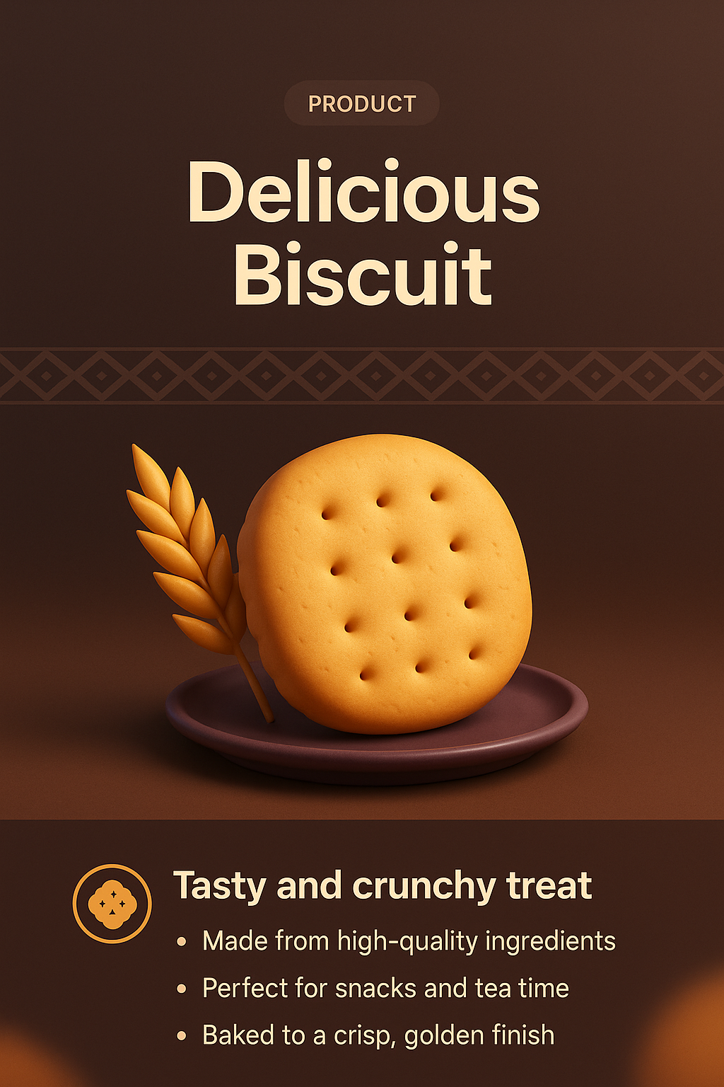 Delicious Biscuit Landing Page Design