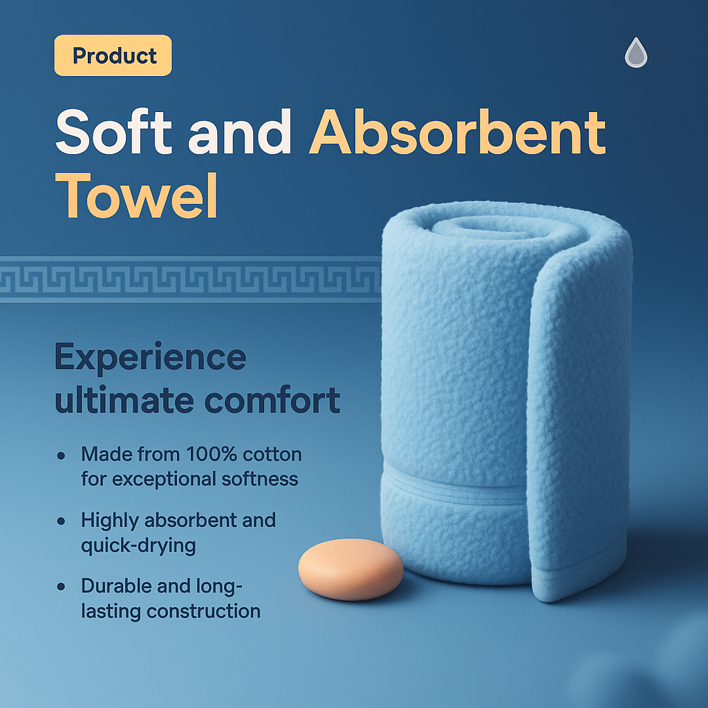 Soft and Absorbent Towel: Design and Features