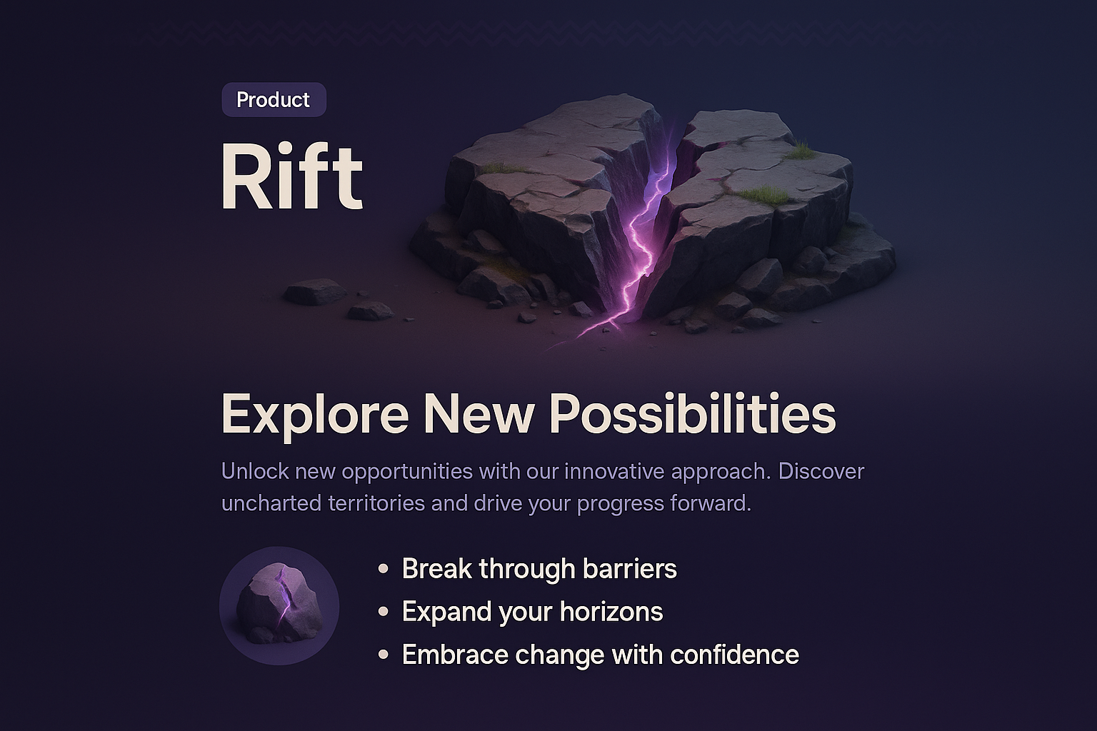 Rift - Explore New Possibilities with Innovative Solutions