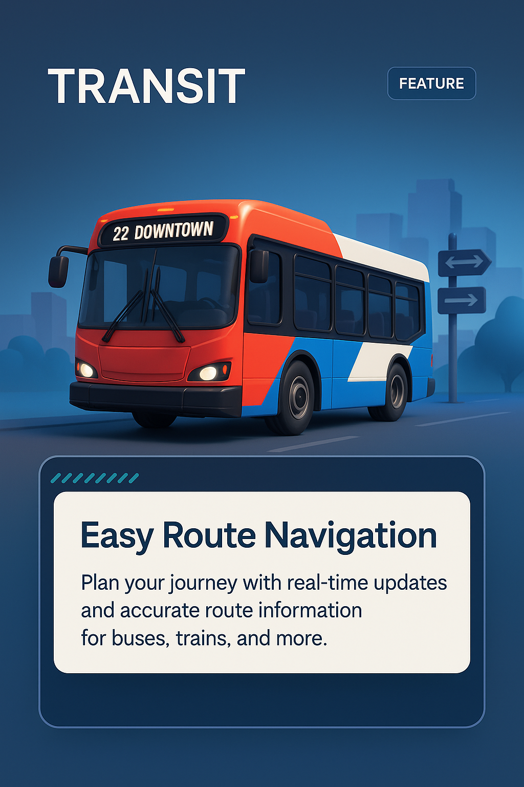 Dynamic 3D Transit Illustration for Route Navigation
