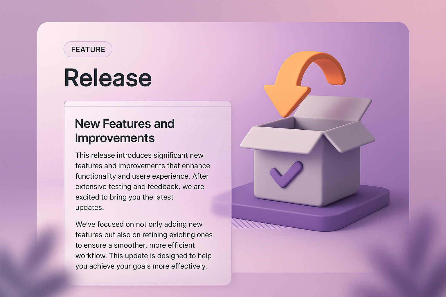3D Web Page Design Featuring New Features