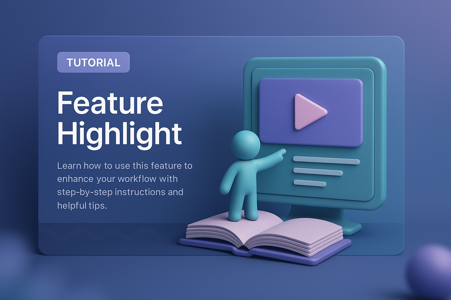 3D Web Page Integration Tutorial with Feature Highlights