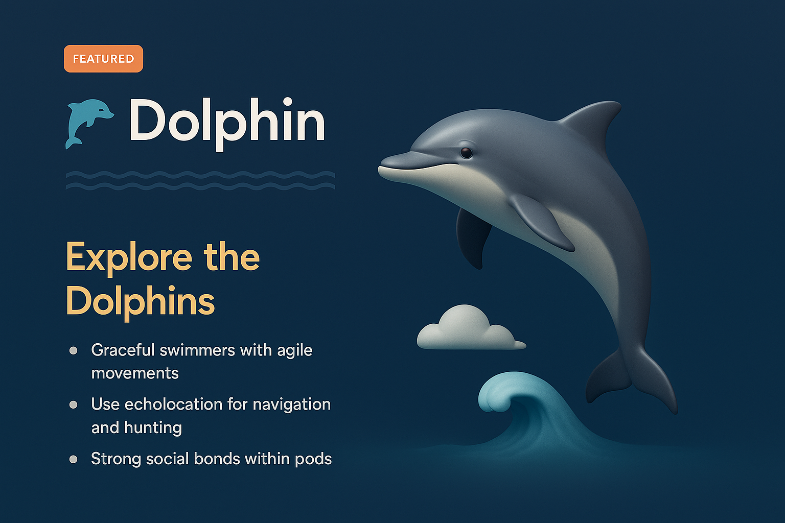 Dolphins: Graceful Swimmers and Social Creatures