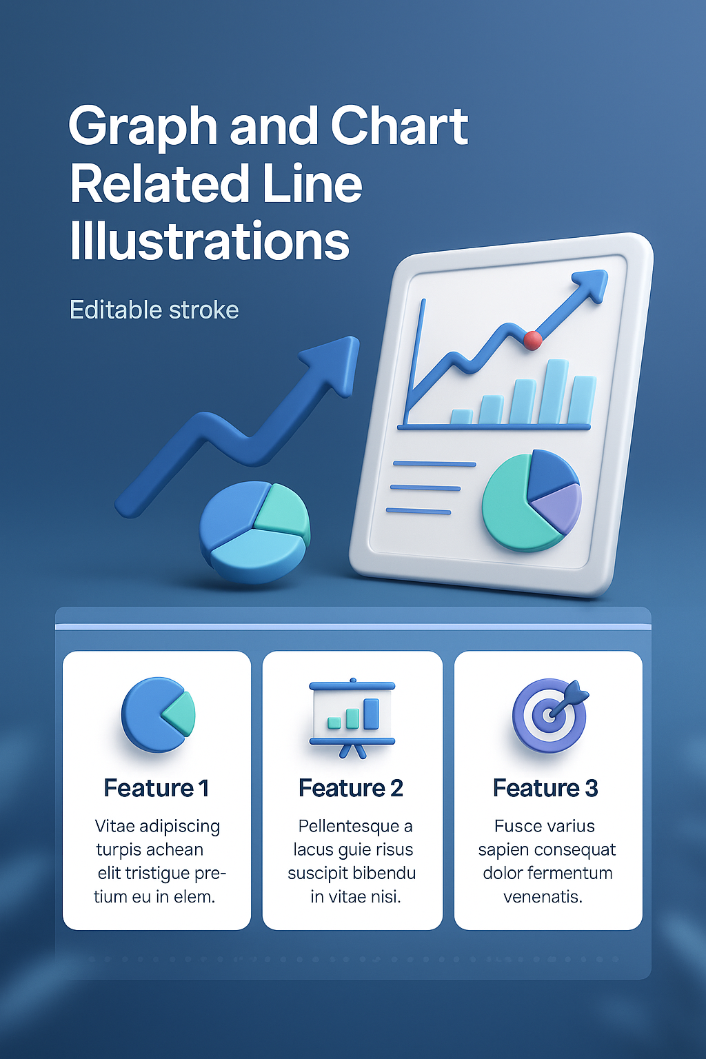 3D Graph and Chart Illustrations for Presentations