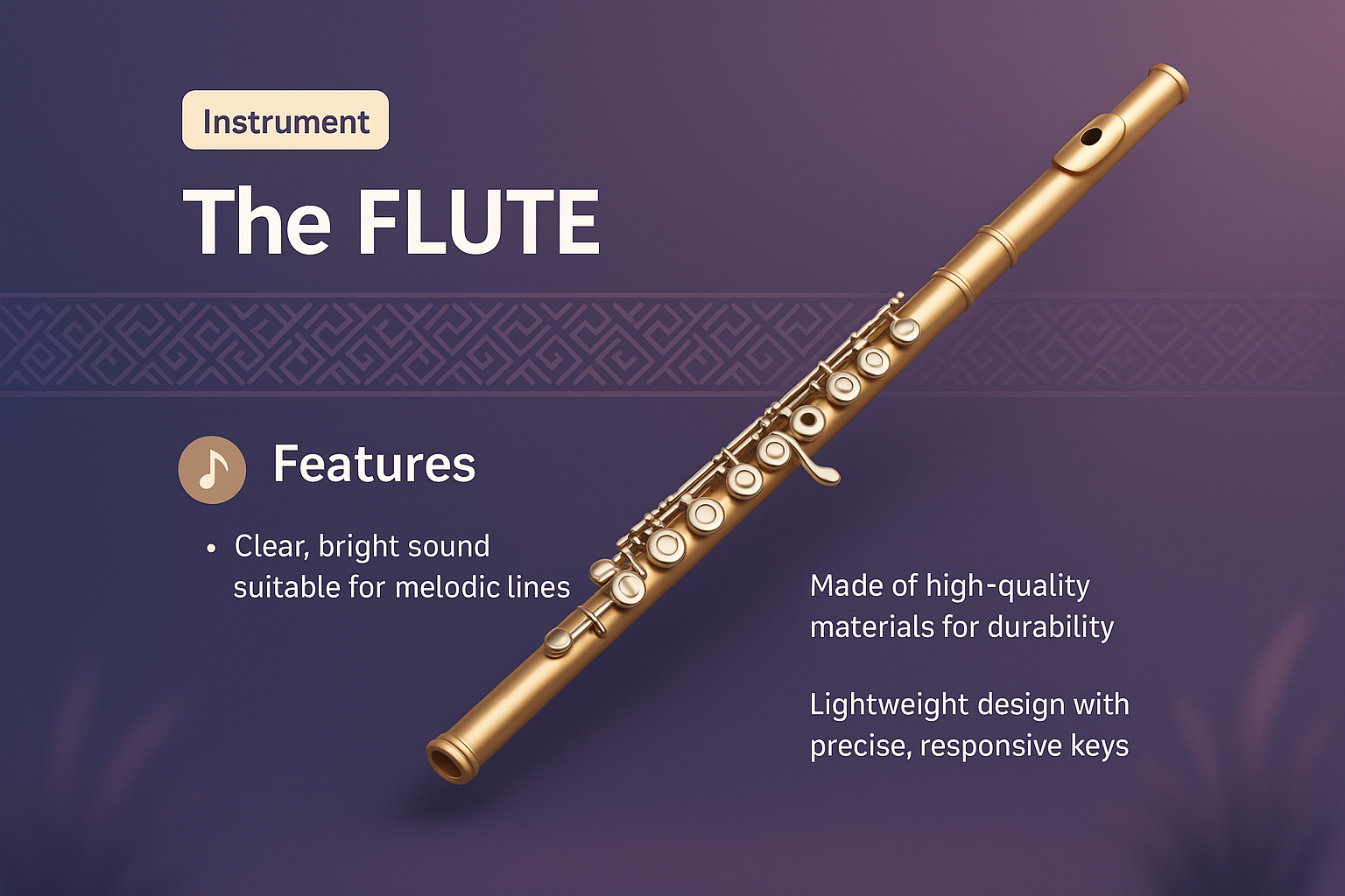 Flute: Discover the Art of Music and Design