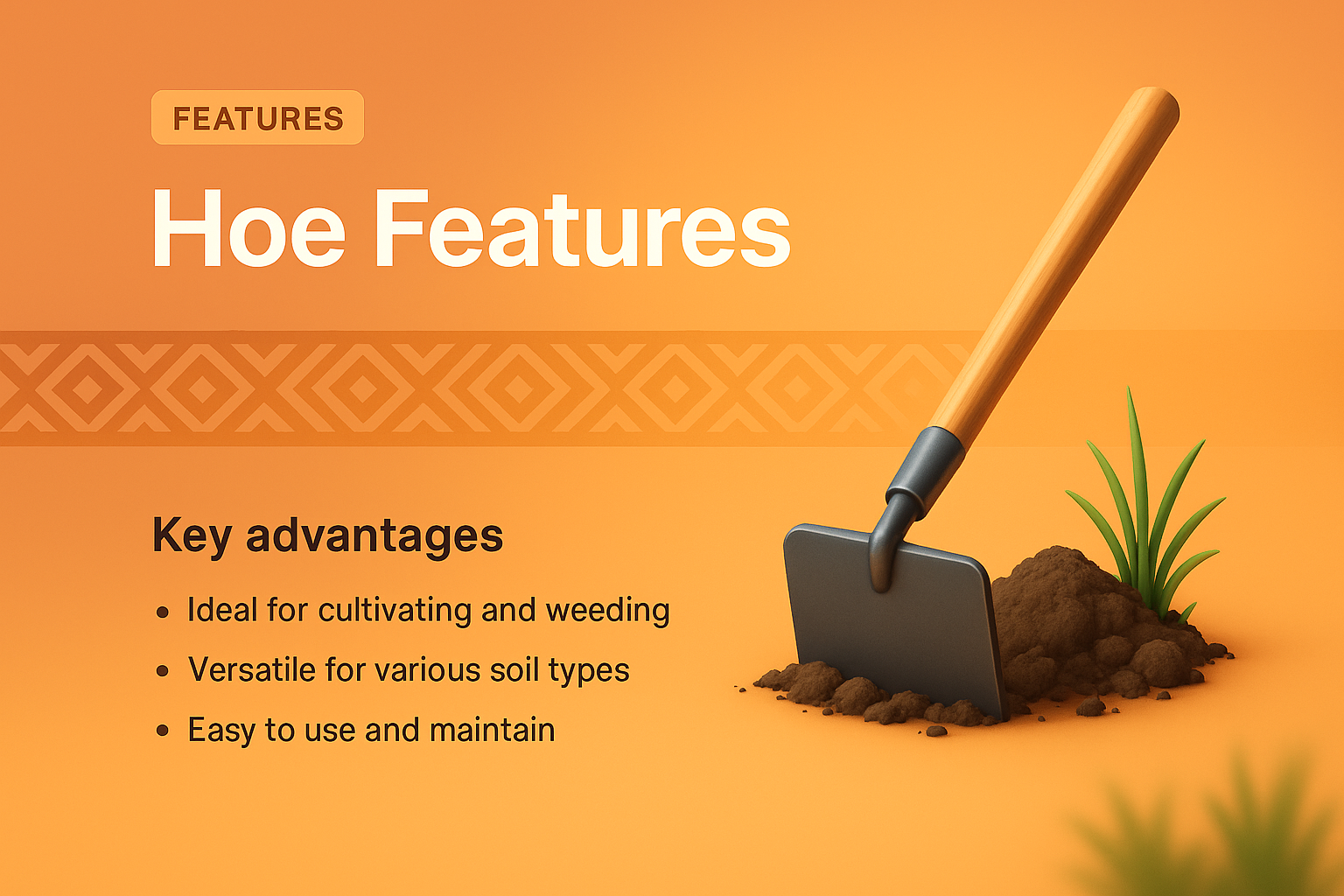 3D Illustration of Hoe Features for Landing Page Design