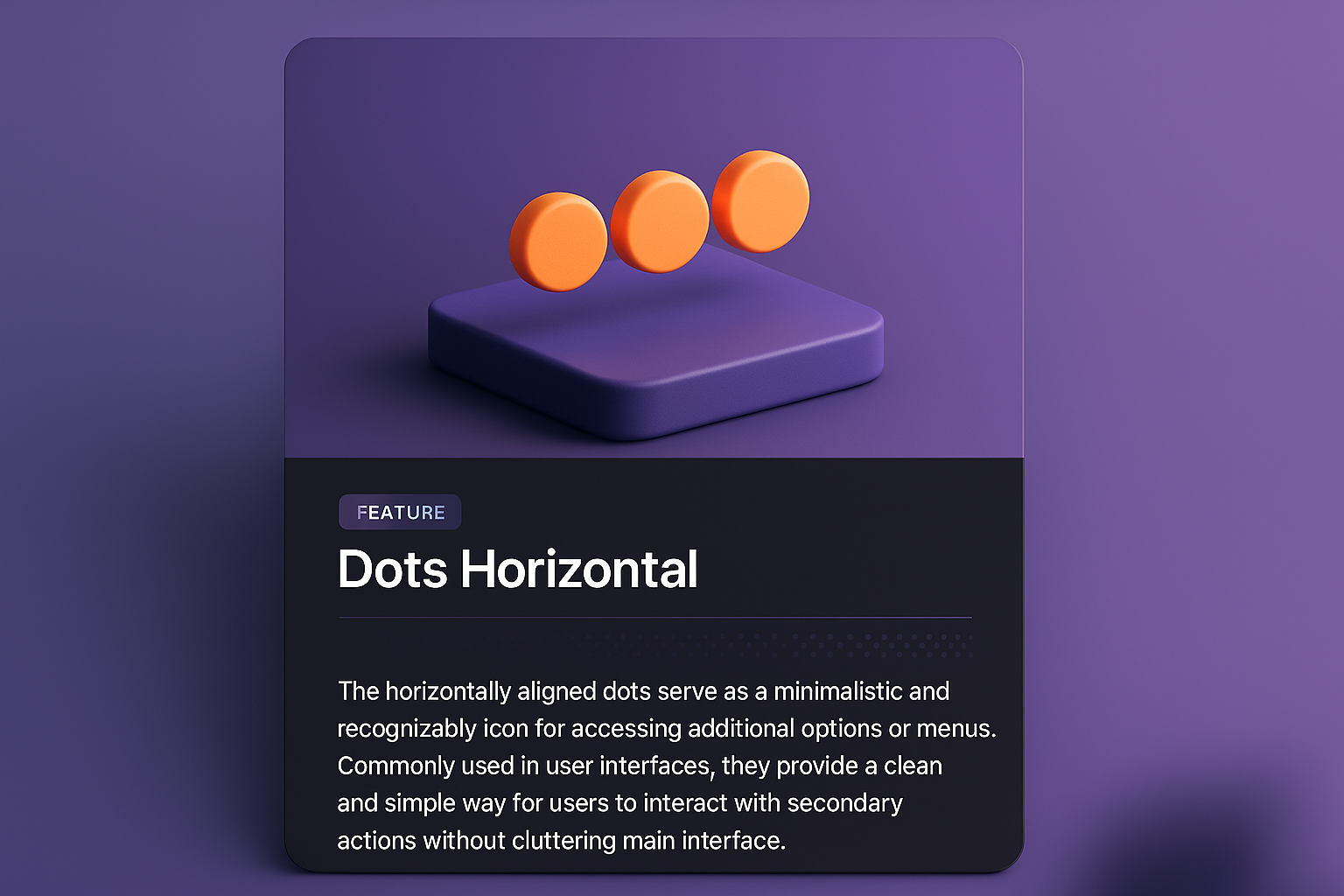 Modern Web Design with Horizontal Dots for User Interfaces