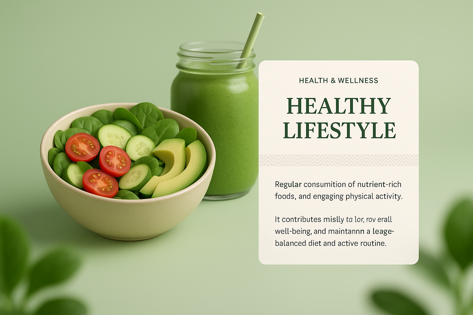Embrace a Healthy Lifestyle with Nutritious Foods and Smoothies