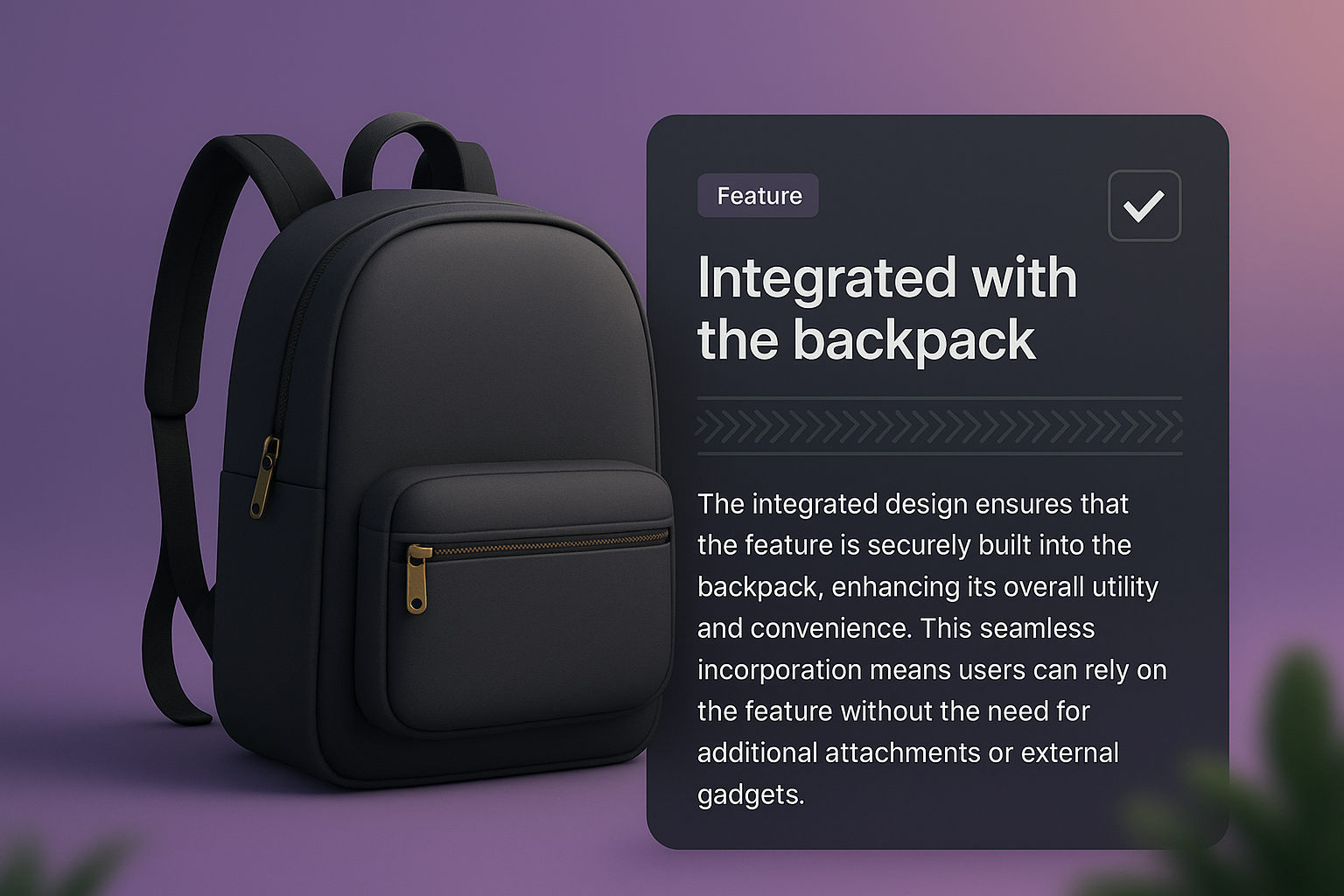 3D Web Design with Integrated Features in Backpack