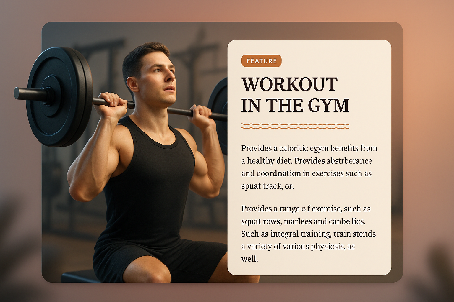 Dynamic Workout Session in a Modern Gym Environment