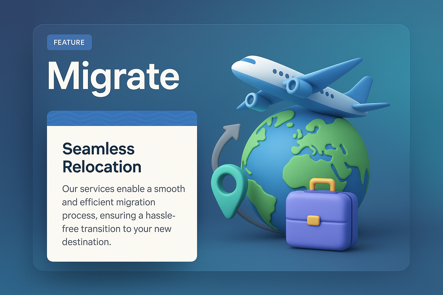 3D Web Design Featuring Migration Services