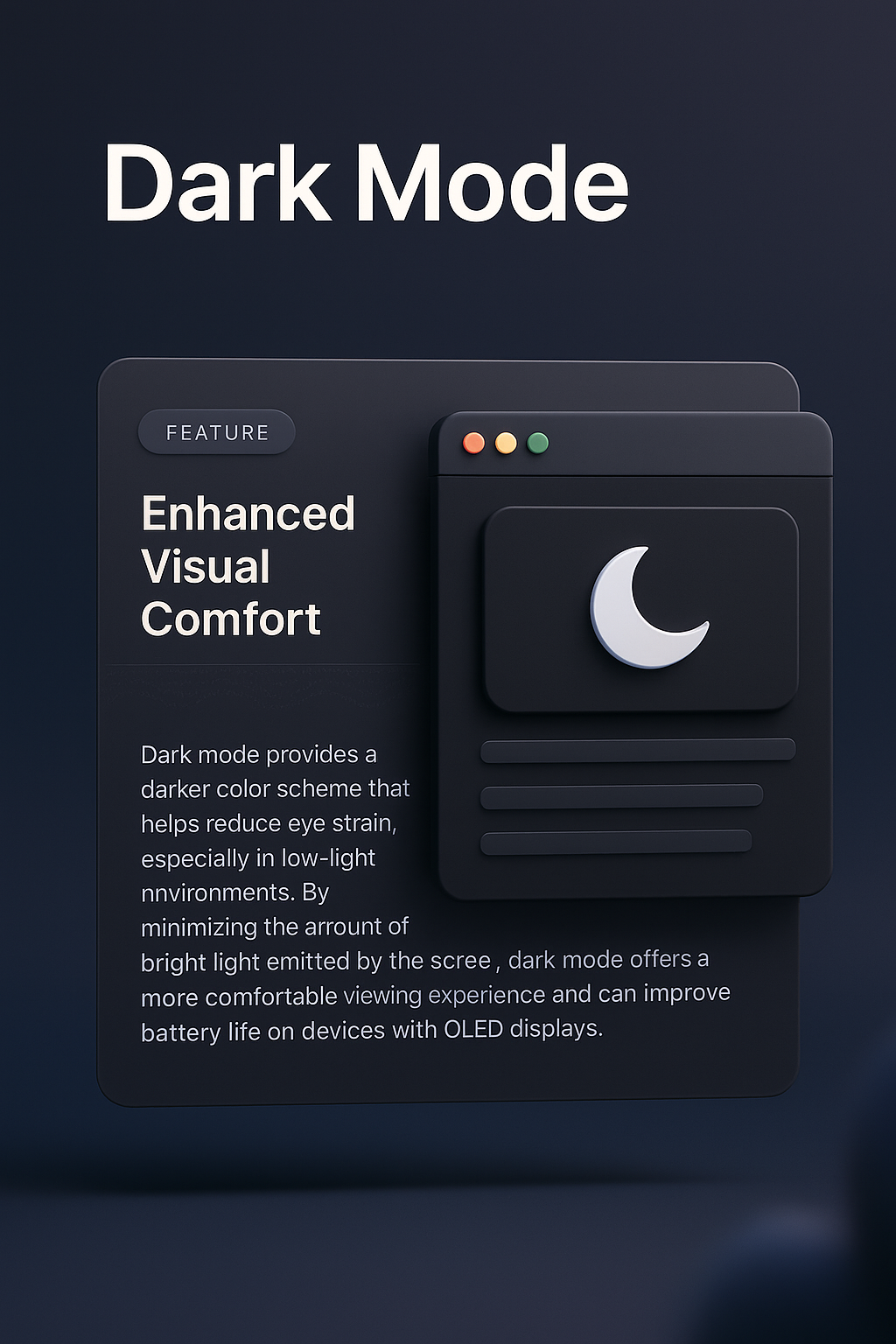 Dark Mode Web Design: Enhanced Visual Comfort
