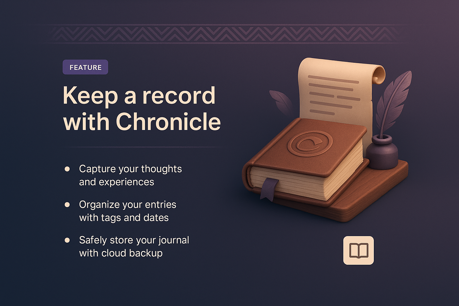 Landing Page Design for Chronicle Feature Showcase