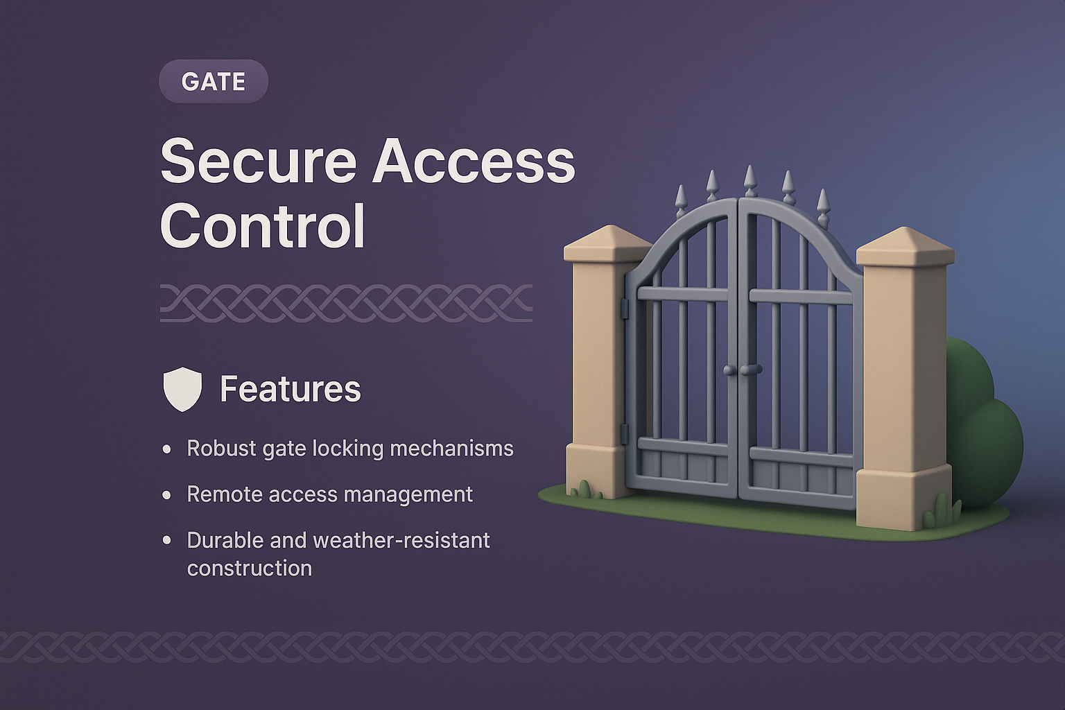 Modern 3D Visualization of a Secure Access Gate