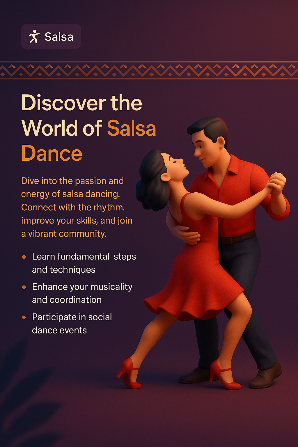 Engaging Salsa Dance Landing Page Design