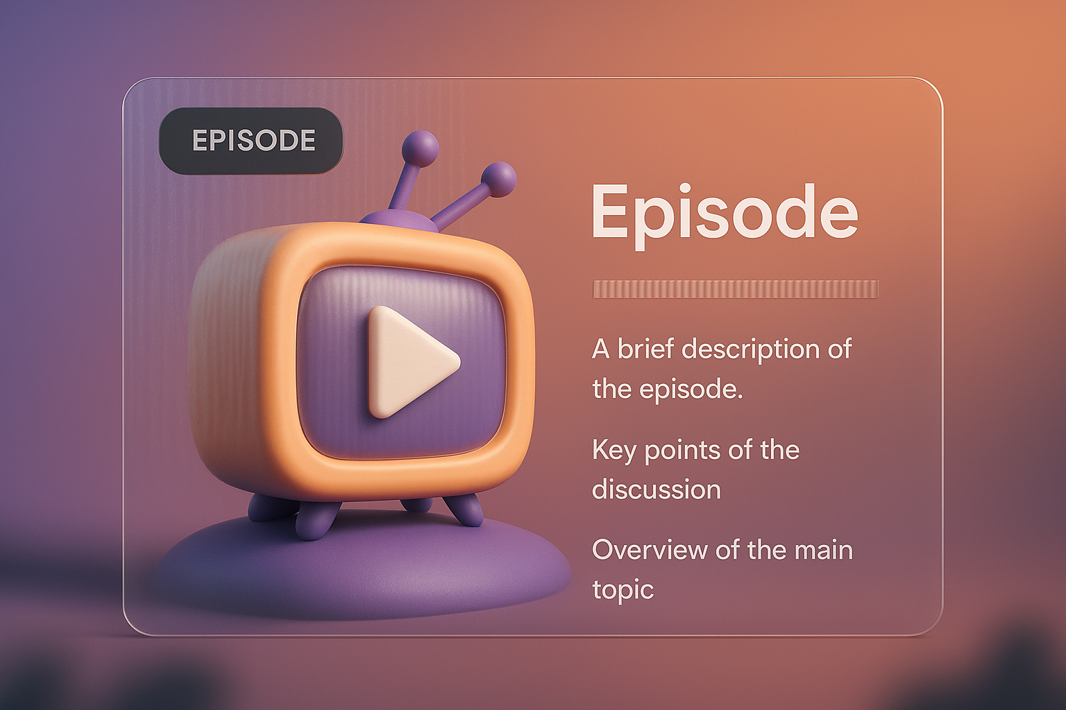 Modern 3D Design with Transparent Effects for Web Page