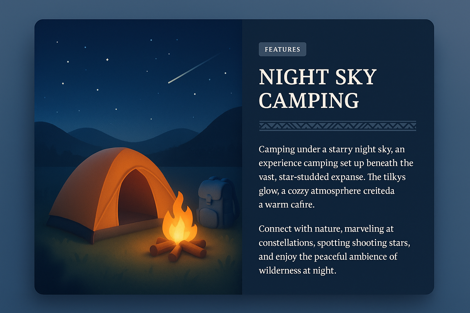 Night Sky Camping: Experience Nature Under the Stars