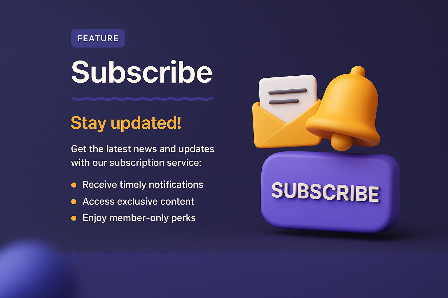 3D Landing Page Design for Subscription Services